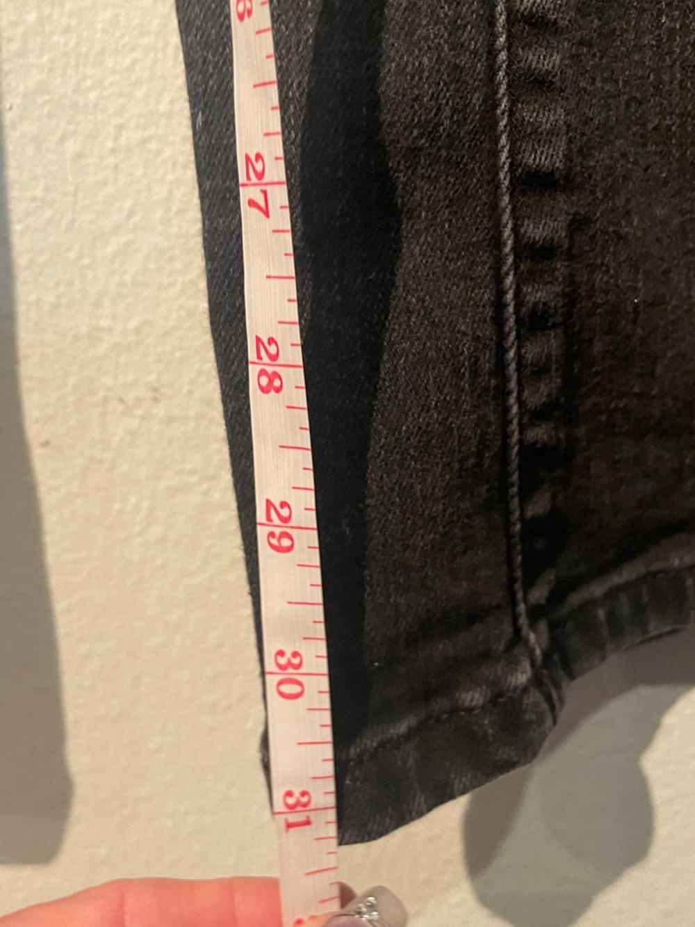We the Free People Black Bell Bottom Jeans sz 27 31” inseam 70s Vibe High Rise - Picture 10 of 15